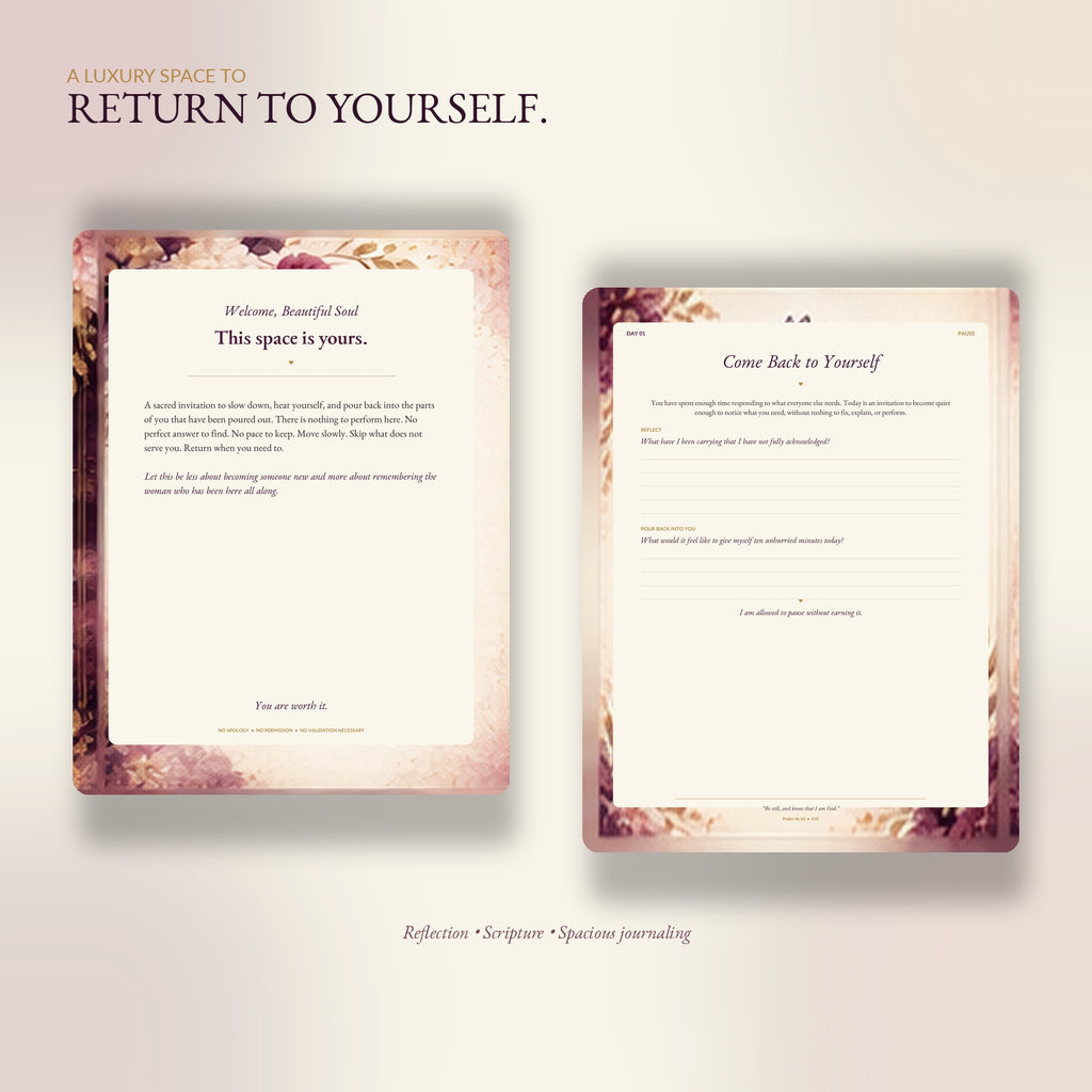 Pour Back Into You 30-Day Faith-Based Guided Journal