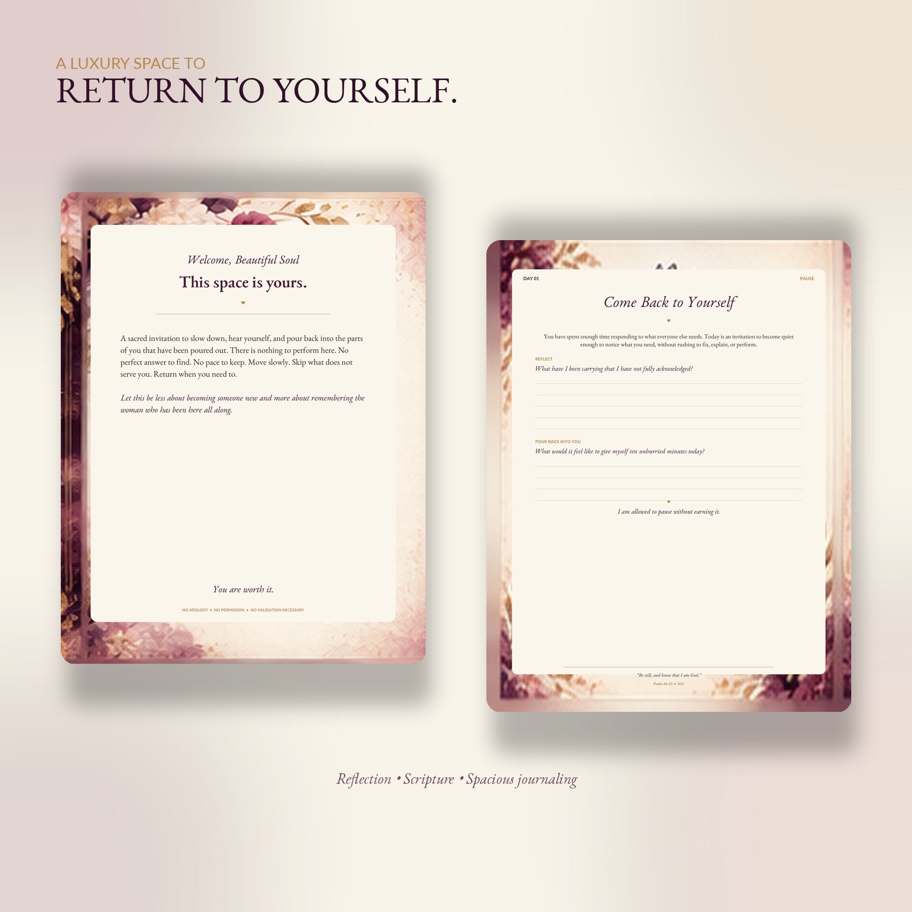 Pour Back Into You 30-Day Faith-Based Guided Journal