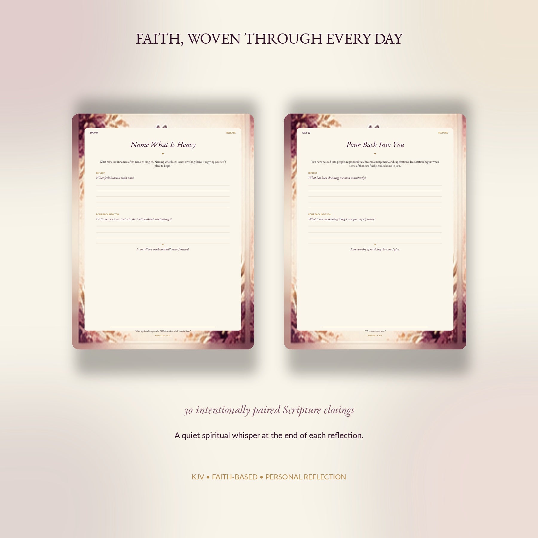 Pour Back Into You 30-Day Faith-Based Guided Journal